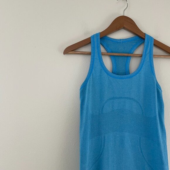 Lululemon Swiftly Tech Racerback Tank Kayak Blue Size 4 - Picture 5 of 5